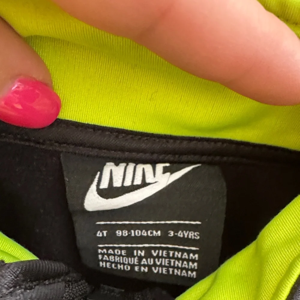 Nike Black and Neon Green Jacket